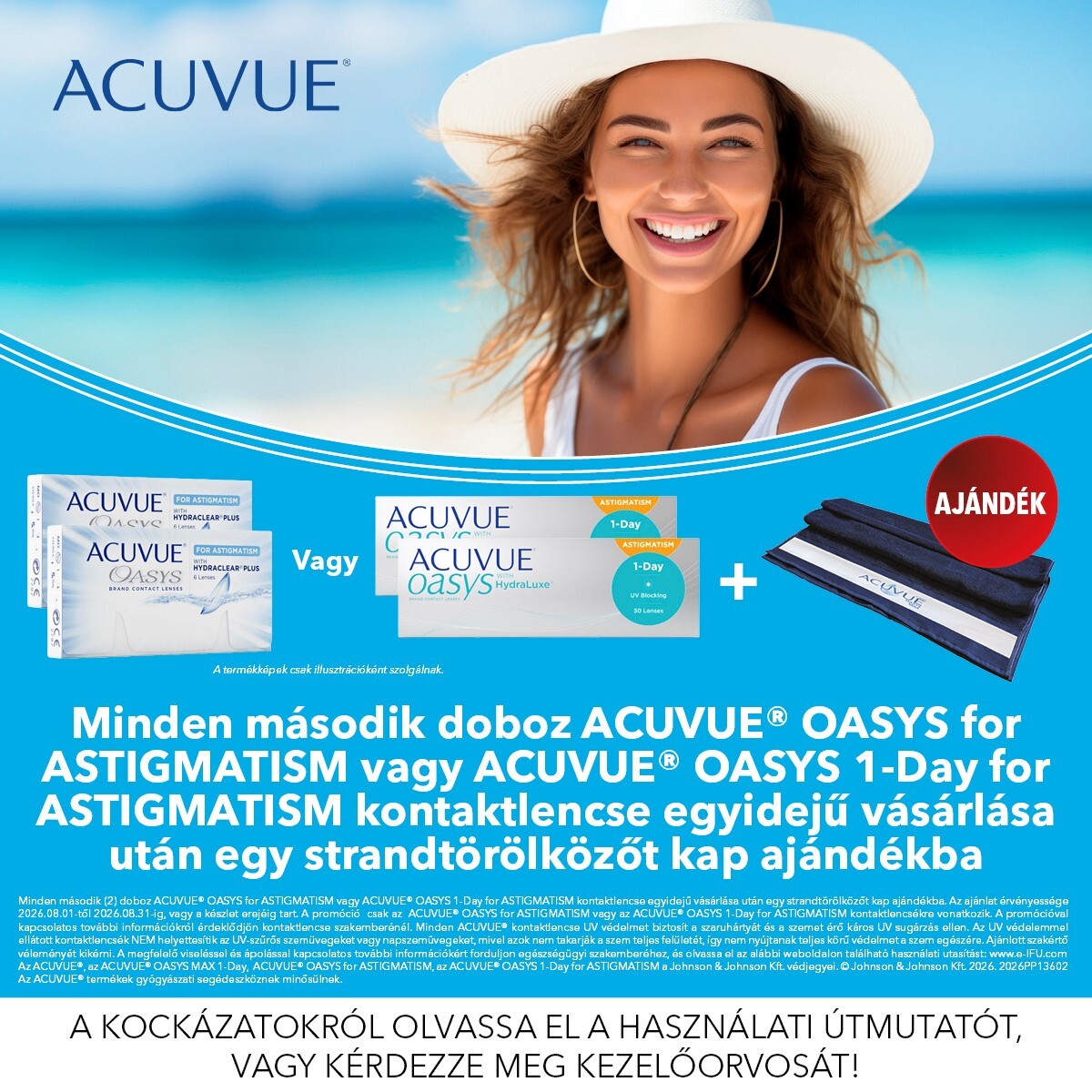 ACUVUE Strandtörölköző Akció