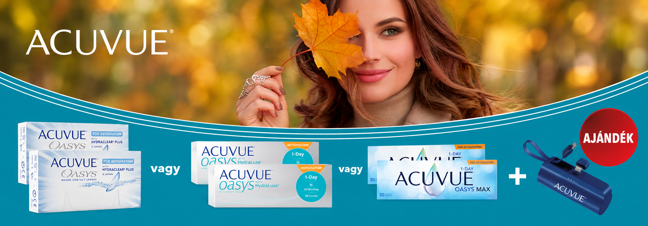 ACUVUE KONTAKTLENCSE AKCIÓ - MOST AJÁNDÉK POWERBANKKEL!