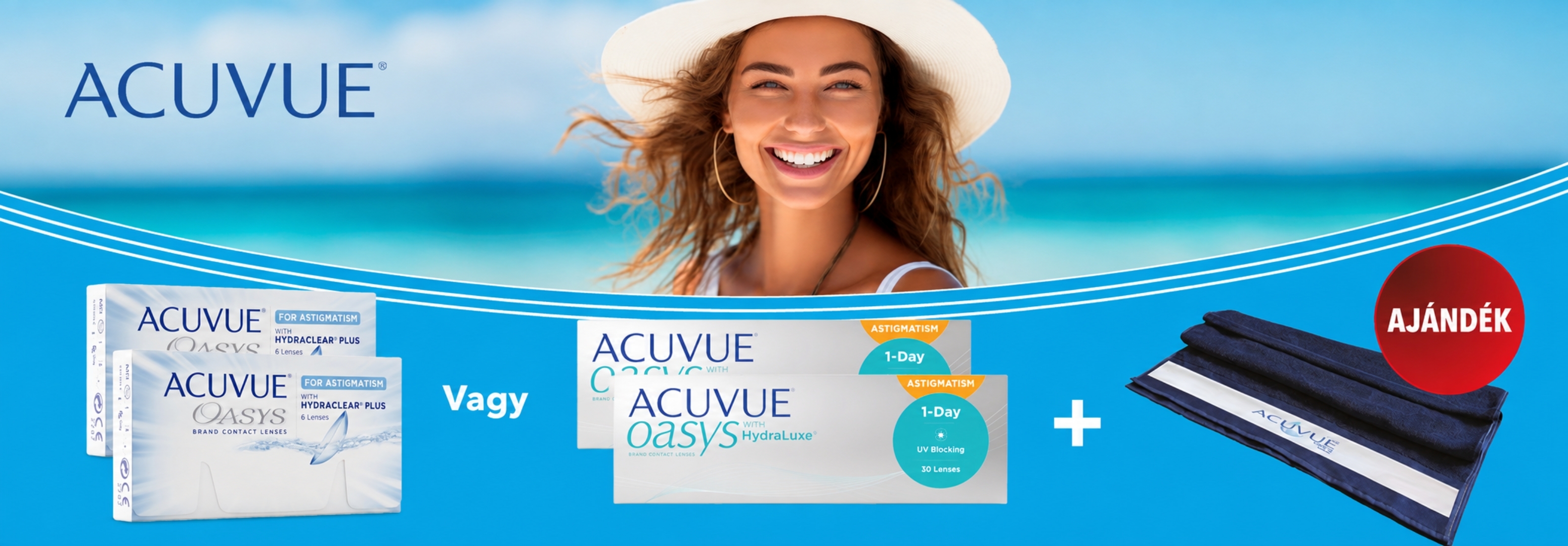 ACUVUE KONTAKTLENCSE AJÁNDÉKAKCIÓ – AJÁNDÉK STRANDTÖRÖLKÖZŐ